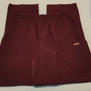 Women's Landau Maroon Hospital Nurse Doctor Medical Hospital Scrub Pants Size XL